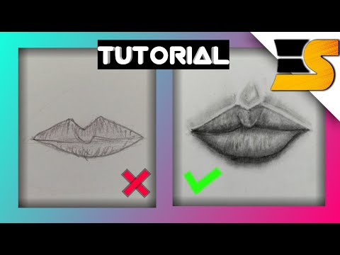 how to draw lips easy