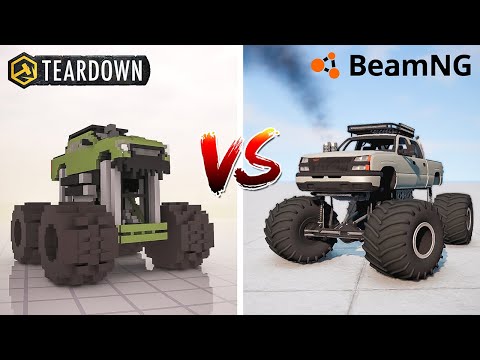 Teardown MONSTERMAX vs BeamNG Drive MONSTERMAX