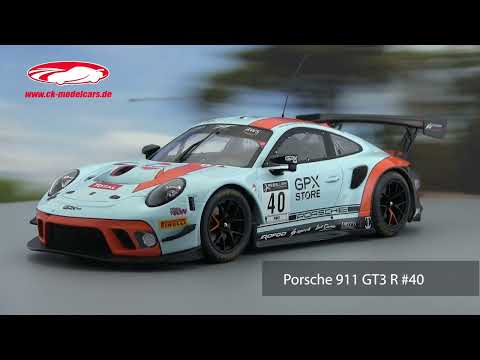 Ixo 1:18 Porsche 911 GT3 R #40 Gulf GPX 24h Spa 2020 Delétraz