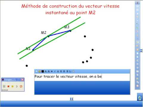 comment construire vecteur vitesse