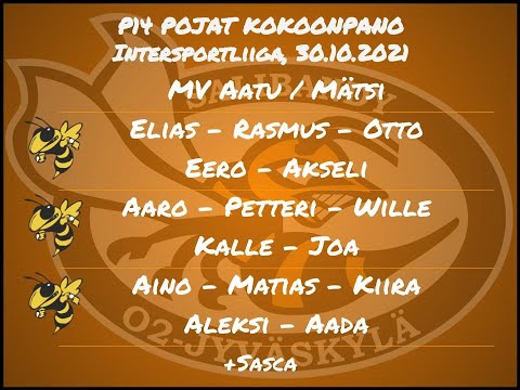 Intersportliiga O2JKL-P14 vs O2JKL-P15 kilpa 1