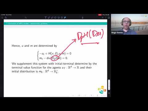 SN Partial Differential Equations and Applications Webinars - Diogo Gomes