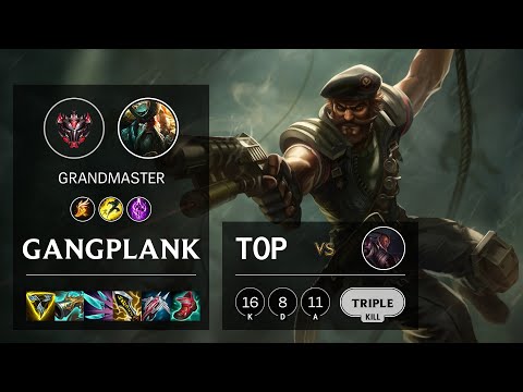 Gangplank Top vs Lucian - KR Grandmaster Patch 11.17