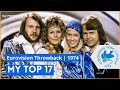 EUROVISION 1974 My Top 17 From POLAND