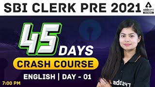 SBI Clerk English 45 Days Crash Course 2021 | Day 1