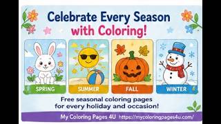 New Coloring Pages for Kids - Hello Kitty, Animals, and More