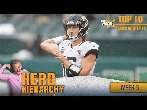 Herd Hierarchy: Jaguars, Eagles highlight Colin's Top 10 teams heading into Week 5 | NFL | THE HERD
