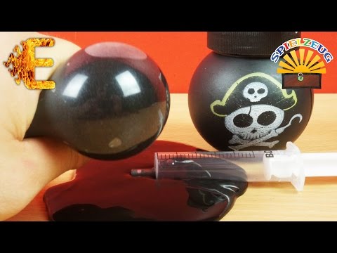 DIY GLIBBER Ball SELBER MACHEN - Piraten SCHLEIM in LUFTBALLON - Experiment deutsch