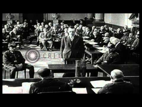 Conspirators of July 20 Plot to assassinate Adolf Hitler appears at People's Cour...HD Stock Footage