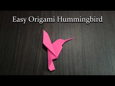 Easy Origami Hummingbird: Simple Beginner-Friendly Tutorial