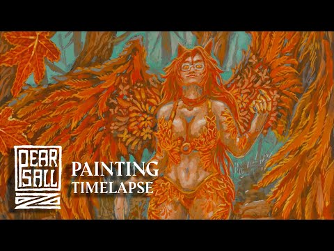 Painting an Angel of Autumn!