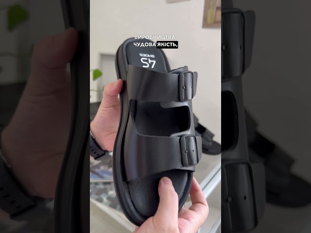 Чоботи жіночі шкіряні байка хутро 592641 Чорний Шльопанці чоловічі 4S 585454 Чорні