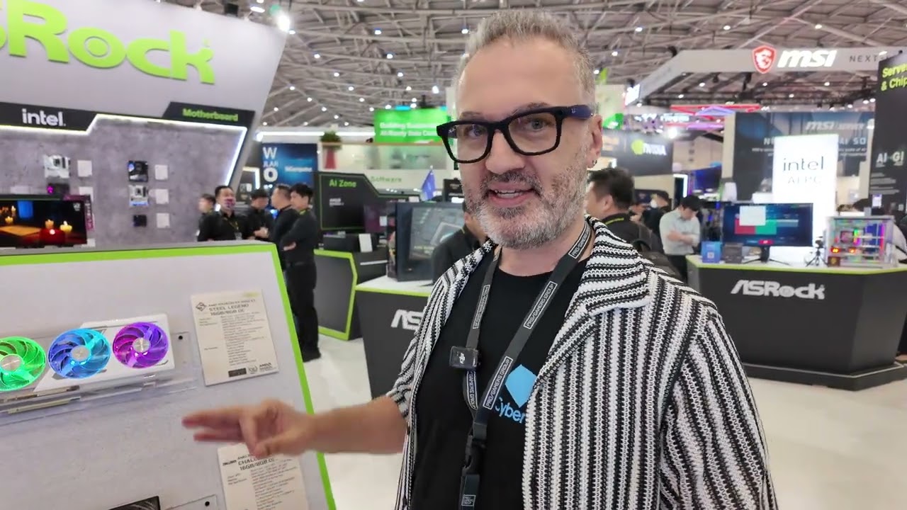 ASRock @ Computex 2025: GPUs, OLED, Mainboards & tons of AI