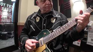 Video thumbnail for Gretsch G5655TG Electromatic Center Block Jr.Guitar Cadillac Green  - 4 - 29 - 2019 :) by Stichfam