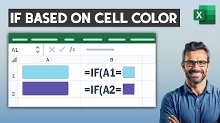IF Statement in Excel Based On Cell Color - Excel Formula