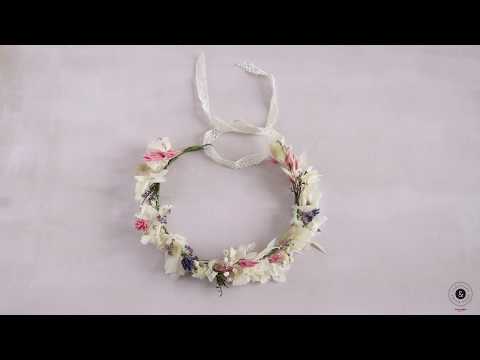 TUTO CRÉATIONS & SAVOIR-FAIRE : DIY COURONNE DE FLEURS DÉSHYDRATÉES