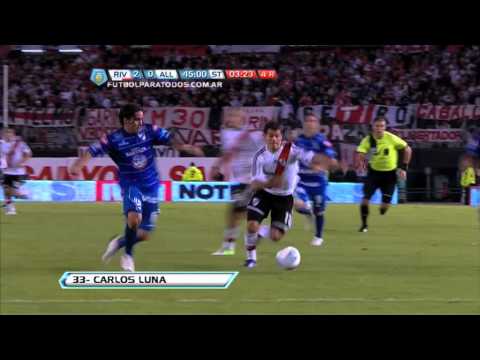 Gol de Luna. River 2 - All Boys 0. Fecha 13. Torneo Final 2013. Fútbol Para Todos