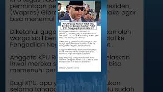 Alasan KPU Tolak Damai dengan Subhan Palal! Kasus Gugatan Ijazah Gibran Kian Panas di PN Jakpus