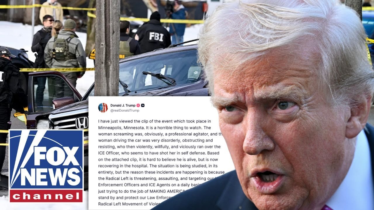 'HORRIBLE TO WATCH': JUST IN — Trump responds ICE-involved shooting
