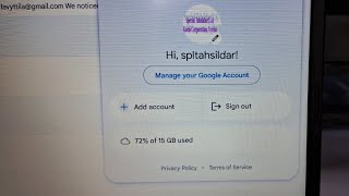 Manage your google account-gmail