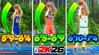 NBA 2K26 BEST JUMPSHOTS FOR ALL BUILDS, HEIGHTS, & 3PT RATINGS! BEST SHOOTING TIPS & SETTINGS!