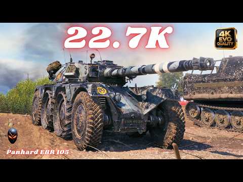 Panhard EBR 105 - 22.7 Spot Damage World of Tanks #wot