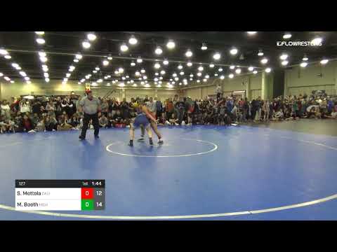 127 Lbs Rr Rnd 1 Solana Mottola California Red Vs Mykel Booth Michigan Dual
