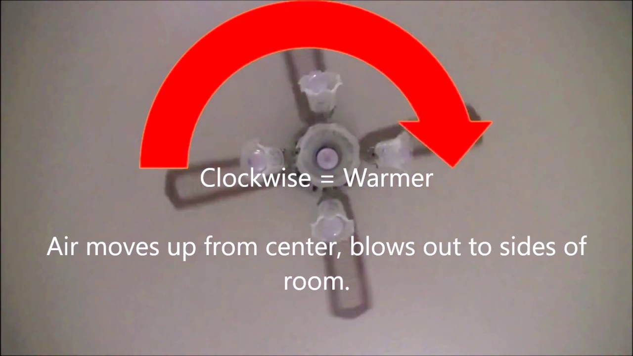 How To Change Your Ceiling Fan Direction -  Cooling During the Summer, Warming During the Winter