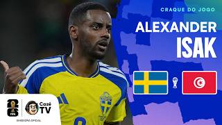 O ARCO E A FLECHA! TODOS OS LANCES DE ALEXANDER ISAK EM SUÉCIA X TUNÍSIA | COPA DO MUNDO