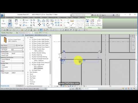 REVIT ARCHITECTURAL PROJECT 27 ADD MORE DOORS
