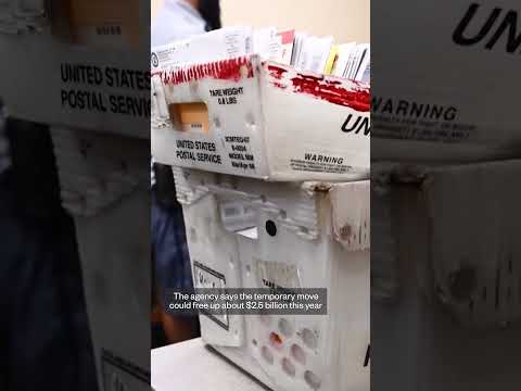 The U.S. Postal Service plans to halt some pension payments