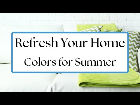 Using Cool Colors for Summer Decor - Update Your Throw Pillows, Bedding, and Blankets