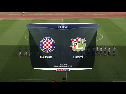 SAŽETAK: HAJDUK II vs LUČKO 3:0 (30. kolo, Druga HNL 17/18)