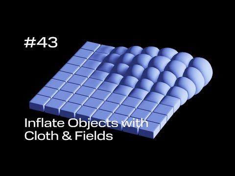 Cinema 4D Quick Tip #43 - Inflate Objects with Cloth & Fields (Project File on Patreon)