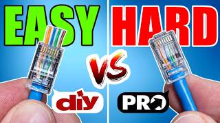 Stop Wiring RJ45s WRONG! (EZ vs. Pro Method)