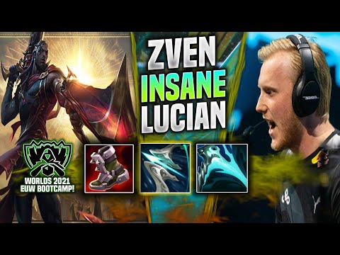 ZVEN IS SO INSANE WITH LUCIAN! *WORLDS BOOTCAMP EUW* - C9 Zven Plays Lucian ADC vs Tristana!