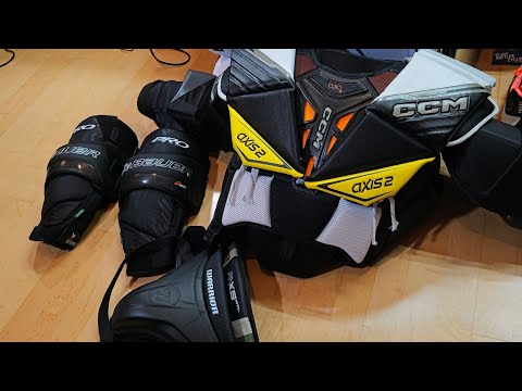 CCM Axis 2 WHL pro return Chest protector + Warrior RTL jock + Bauer Pro knee pads review
