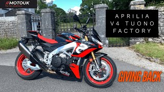 Goodbye Aprilia V4 Tuono Factory Giving it back Final Ride & Thought | MotoUK