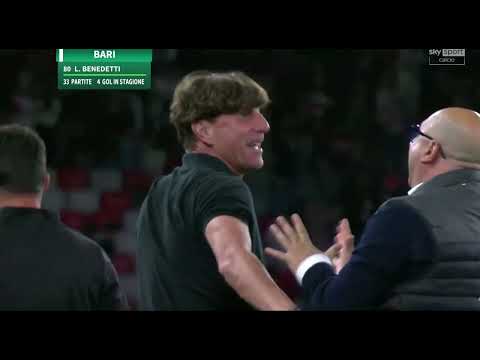 Bari-SudTirol. Il gol di Benedetti.