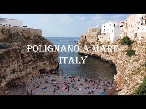 Polignano a Mare, Puglia - Itália l Drone Vídeo 4K