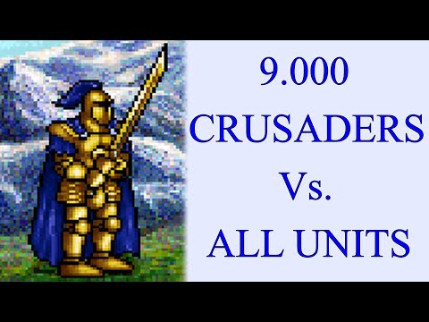9.000 Crusaders Vs. Knight, Barbarian, Sorceress, Warlock, Wizard and Necromancer units