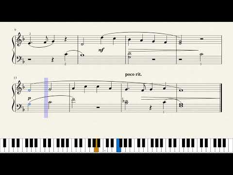 B:1 ABRSM Piano exam Pieces 2009 - 2010 Grade 1 A Song of Erin DUNHILL