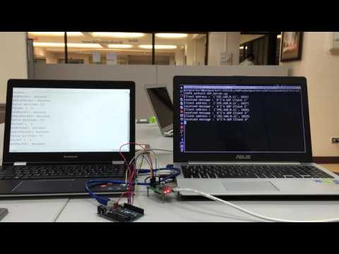 Arduino Ethernet - UDP  with Python Server