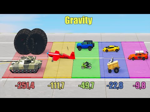 Increasing Gravity Vehicle Test - Beamng drive