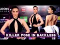 Elli AvrRam Giving Killer Pose In Backless At Hungama Style Icon Awards 2023 Bollywood Stardust