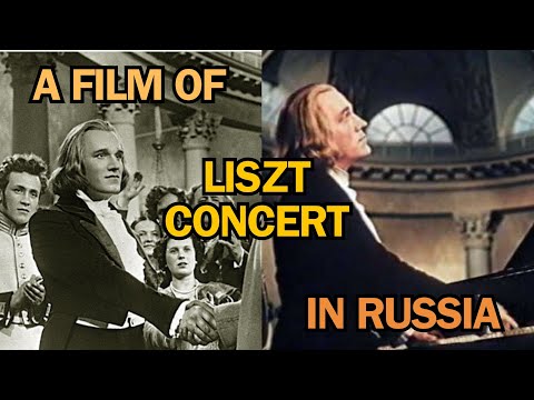 A REALISTIC FILM OF LISZT PLAYING IN RUSSIA - RICHTER IN THE ROLE OF LISZT - FROM A FILM ON GLINKA