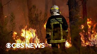 Western Europe wildfires trap American family in France as Spain and Italy burn