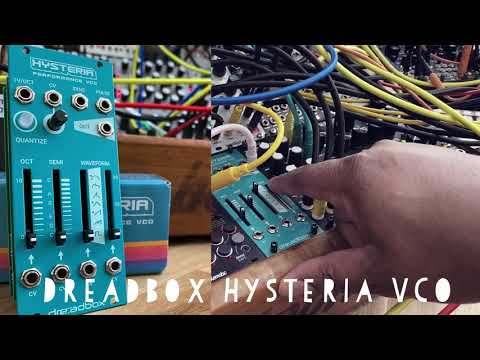 Dreadbox Hysteria VCO - sweeping thru the waveforms