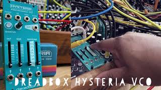 Video thumbnail for Dreadbox Hysteria VCO - sweeping thru the waveforms by BBoy Tech Report