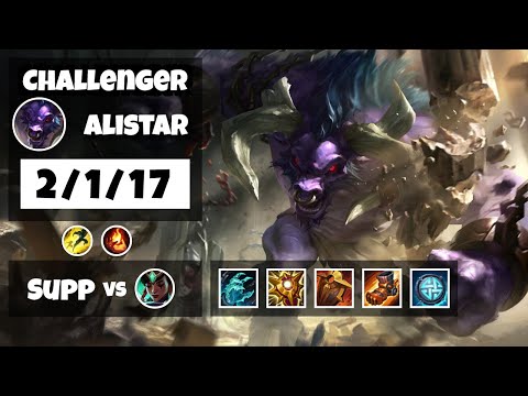 Alistar 11.13 Gameplay Challenger Replay S11 Support (2/1/17) - BR